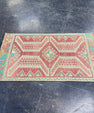 Turkish Mini Rug Oriental Hand Knotted Vintage Rug 1'8" x 2'11" #17201