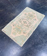 Turkish Mini Rug Oriental Hand Knotted Vintage Rug 1'9" x 2'11" #17947