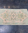Turkish Mini Rug Oriental Hand Knotted Vintage Rug 1'9" x 2'11" #17947