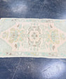 Turkish Mini Rug Oriental Hand Knotted Vintage Rug 1'9" x 2'11" #17947