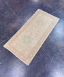 Turkish Mini Rug Oriental Hand Knotted Vintage Rug 1'5" x 3' #17912