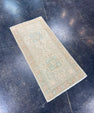 Turkish Mini Rug Oriental Hand Knotted Vintage Rug 1'5" x 3' #17912