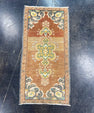 Turkish Mini Rug Oriental Hand Knotted Vintage Rug 1'7" x 3'2" #17492
