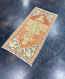 Turkish Mini Rug Oriental Hand Knotted Vintage Rug 1'7" x 3'2" #17492