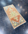 Turkish Mini Rug Oriental Hand Knotted Vintage Rug 1'7" x 3'2" #17492