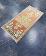 Turkish Mini Rug Oriental Hand Knotted Vintage Rug 1'7" x 3'2" #17492