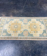 Turkish Mini Rug Oriental Hand Knotted Vintage Rug 1'9" x 3'4" #17459