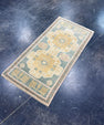 Turkish Mini Rug Oriental Hand Knotted Vintage Rug 1'9" x 3'4" #17459