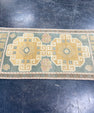 Turkish Mini Rug Oriental Hand Knotted Vintage Rug 1'9" x 3'4" #17459