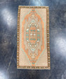 Turkish Mini Rug Oriental Hand Knotted Vintage Rug 1'8" x 3'3" #17089