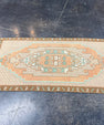 Turkish Mini Rug Oriental Hand Knotted Vintage Rug 1'8" x 3'3" #17089