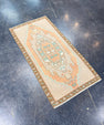 Turkish Mini Rug Oriental Hand Knotted Vintage Rug 1'8" x 3'3" #17089