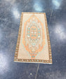 Turkish Mini Rug Oriental Hand Knotted Vintage Rug 1'8" x 3'3" #17089