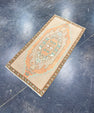 Turkish Mini Rug Oriental Hand Knotted Vintage Rug 1'8" x 3'3" #17089