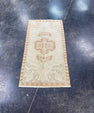 Turkish Mini Rug Oriental Hand Knotted Vintage Rug 1'7" x 3' #17928