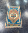 Turkish Mini Rug Oriental Hand Knotted Vintage Rug 1'9" x 3'2" #17896