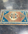 Turkish Mini Rug Oriental Hand Knotted Vintage Rug 1'9" x 3'2" #17896