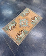 Turkish Mini Rug Oriental Hand Knotted Vintage Rug 1'8" x 2'11" #17080