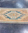 Turkish Mini Rug Oriental Hand Knotted Vintage Rug 1'8" x 2'11" #17088