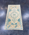 Turkish Mini Rug Oriental Hand Knotted Vintage Rug 1'10" x 3'5" #17468