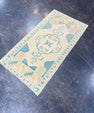 Turkish Mini Rug Oriental Hand Knotted Vintage Rug 1'10" x 3'5" #17468