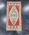 Turkish Mini Rug Oriental Hand Knotted Vintage Rug 1'8" x 3'3" #17084