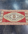 Turkish Mini Rug Oriental Hand Knotted Vintage Rug 1'8" x 3'3" #17084