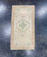 Turkish Mini Rug Oriental Hand Knotted Vintage Rug 1'7" x 2'11" #17090