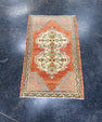 Turkish Mini Rug Oriental Hand Knotted Vintage Rug 1'7" x 2'8" #17465