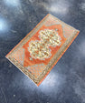 Turkish Mini Rug Oriental Hand Knotted Vintage Rug 1'7" x 2'8" #17465