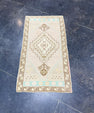 Turkish Mini Rug Oriental Hand Knotted Vintage Rug 1'8" x 3'1" #17057