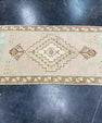 Turkish Mini Rug Oriental Hand Knotted Vintage Rug 1'8" x 3'1" #17057