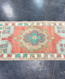 Turkish Mini Rug Oriental Hand Knotted Vintage Rug 1'7" x 2'11" #17891