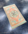 Turkish Mini Rug Oriental Hand Knotted Vintage Rug 1'9" x 3' #17924