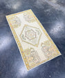 Turkish Mini Rug Oriental Hand Knotted Vintage Rug 1'9" x 3'4" #17749