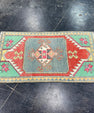 Turkish Mini Rug Oriental Hand Knotted Vintage Rug 1'5" x 2'6" #17063
