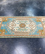 Turkish Mini Rug Oriental Hand Knotted Vintage Rug 1'7" x 3'8" #17904