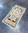 Turkish Mini Rug Oriental Hand Knotted Vintage Rug 1'9" x 3'6" #17465