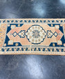 Turkish Mini Rug Oriental Hand Knotted Vintage Rug 1'9" x 3'6" #17465
