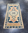 Turkish Mini Rug Oriental Hand Knotted Vintage Rug 1'9" x 3'6" #17465