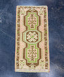 Turkish Mini Rug Oriental Hand Knotted Vintage Rug 1'9" x 3'5" #17736