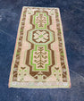 Turkish Mini Rug Oriental Hand Knotted Vintage Rug 1'9" x 3'5" #17736