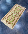 Turkish Mini Rug Oriental Hand Knotted Vintage Rug 1'9" x 3'5" #17736