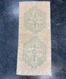 Turkish Mini Rug Oriental Hand Knotted Vintage Rug 1'6" x 3'5" #17203