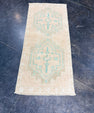 Turkish Mini Rug Oriental Hand Knotted Vintage Rug 1'6" x 3'5" #17203