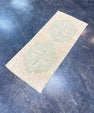 Turkish Mini Rug Oriental Hand Knotted Vintage Rug 1'6" x 3'5" #17203