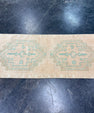 Turkish Mini Rug Oriental Hand Knotted Vintage Rug 1'6" x 3'5" #17203