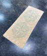 Turkish Mini Rug Oriental Hand Knotted Vintage Rug 1'6" x 3'5" #17203