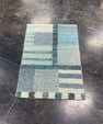 Turkish Mini Rug Oriental Hand Knotted Vintage Rug 2' x 2'9" #17023
