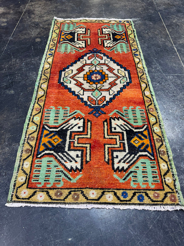 Turkish Yastik Rug 1'8" x 3'7" #24180